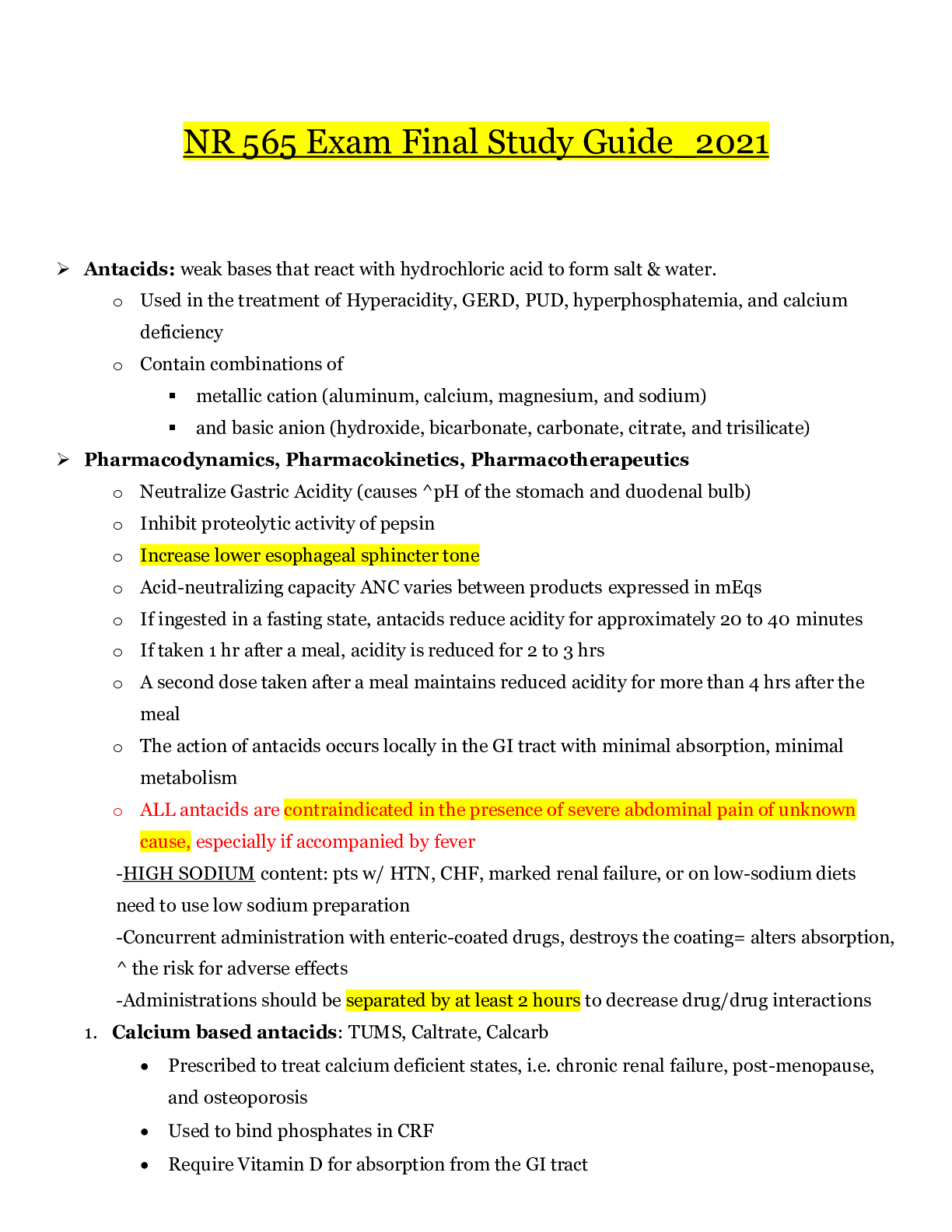 Preview image for NR 565 Final Exam Study Guide_2022/2023 | NR565 Final Exam Study Guide_LATEST